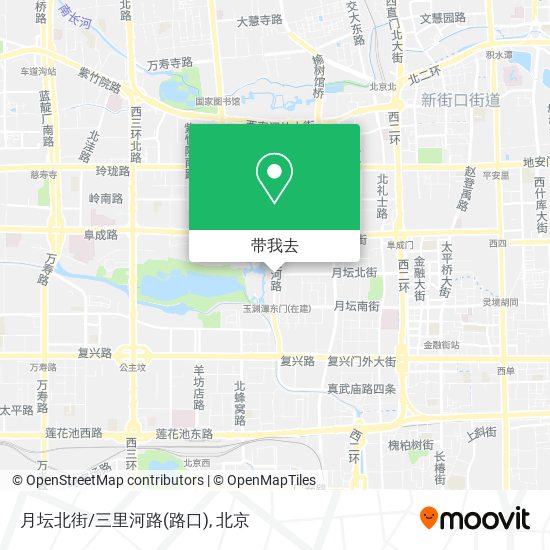 月坛北街/三里河路(路口)地图