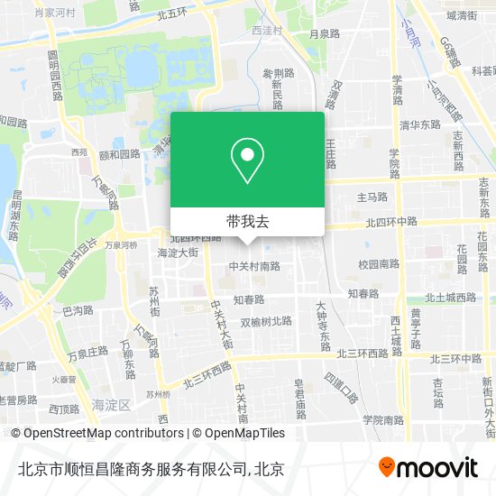 北京市顺恒昌隆商务服务有限公司地图