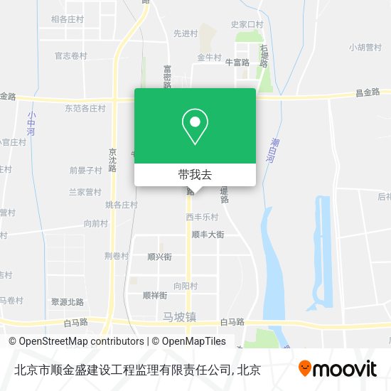 北京市顺金盛建设工程监理有限责任公司地图