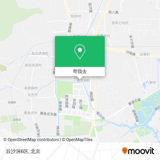 后沙涧6区地图