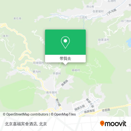 北京嘉福宾舍酒店地图
