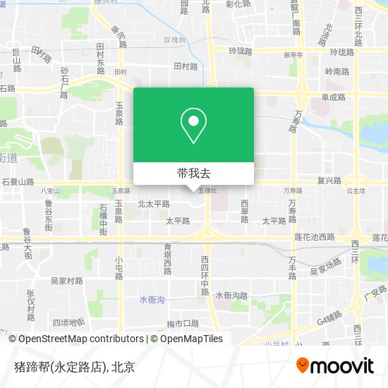 猪蹄帮(永定路店)地图