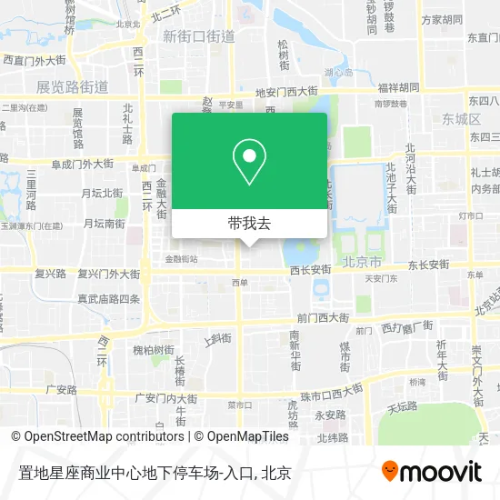 置地星座商业中心地下停车场-入口地图