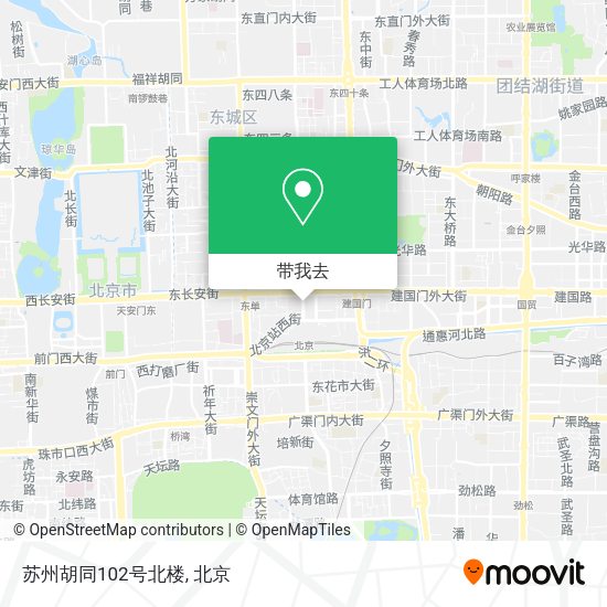 苏州胡同102号北楼地图