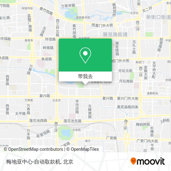梅地亚中心-自动取款机地图