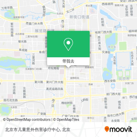 北京市儿童意外伤害诊疗中心地图