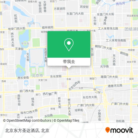 北京东方圣达酒店地图