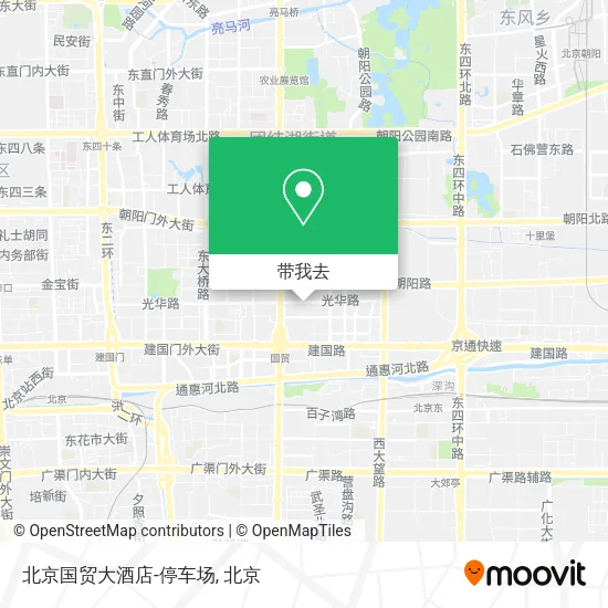 北京国贸大酒店-停车场地图