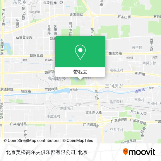北京美松高尔夫俱乐部有限公司地图