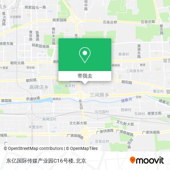 东亿国际传媒产业园C16号楼地图