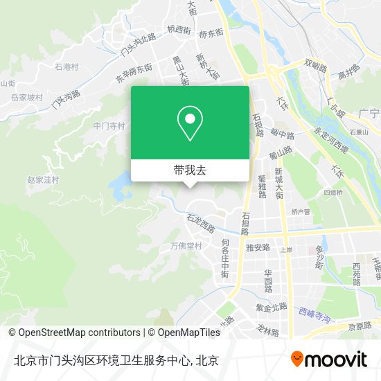 北京市门头沟区环境卫生服务中心地图
