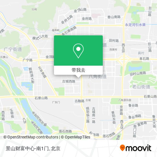 景山财富中心-南1门地图