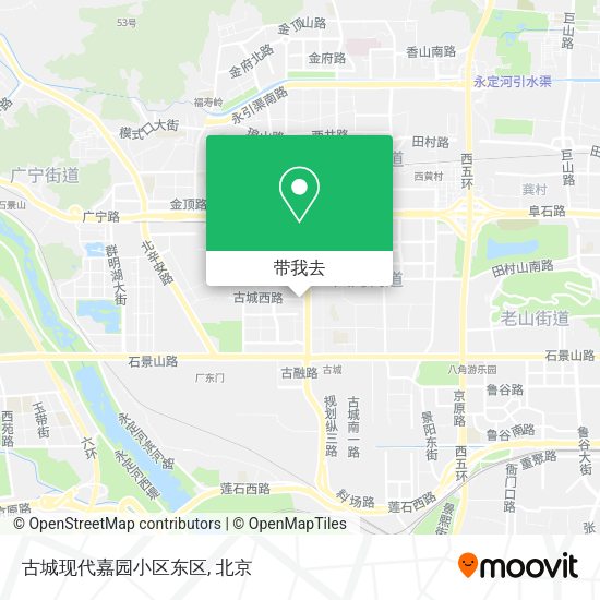 古城现代嘉园小区东区地图