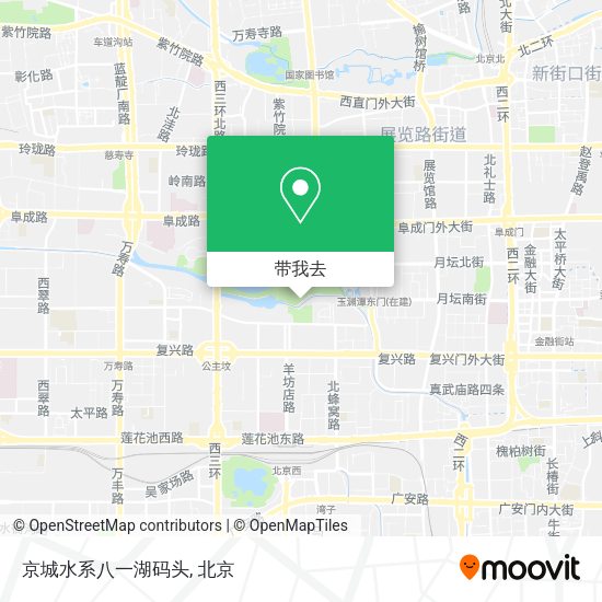 京城水系八一湖码头地图