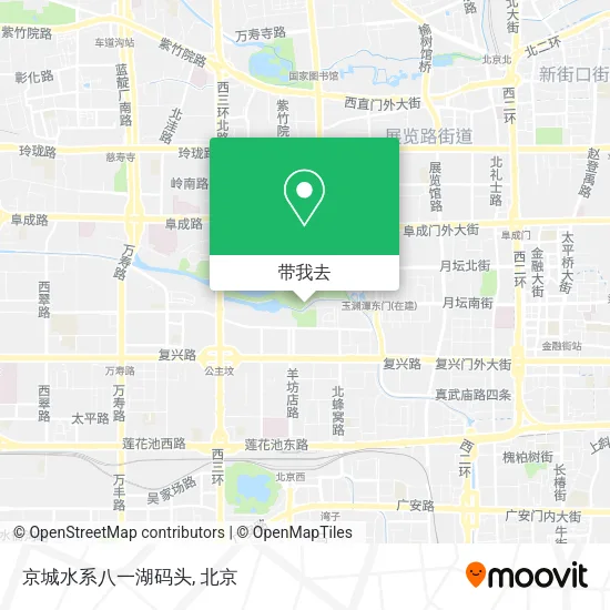 京城水系八一湖码头地图