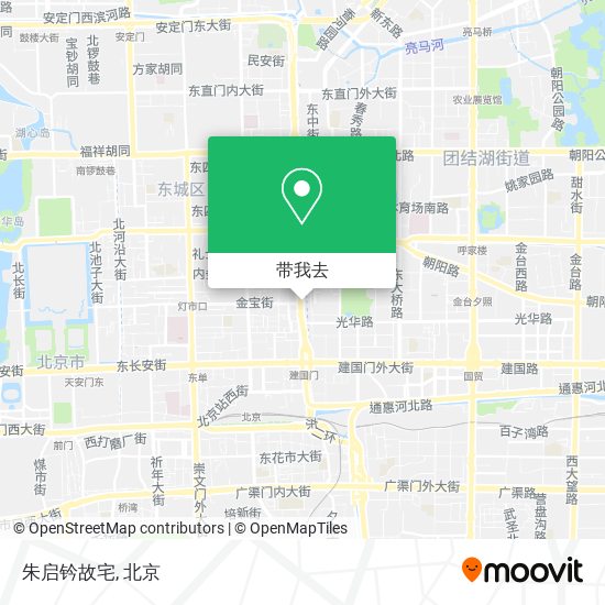 朱启钤故宅地图