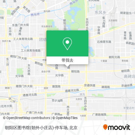 朝阳区图书馆(朝外小庄店)-停车场地图