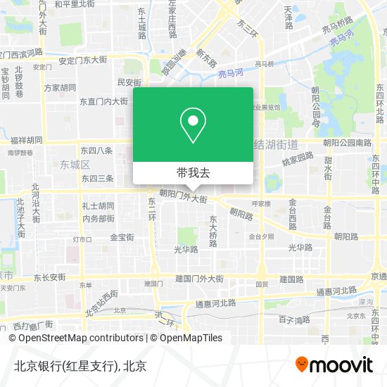 北京银行(红星支行)地图