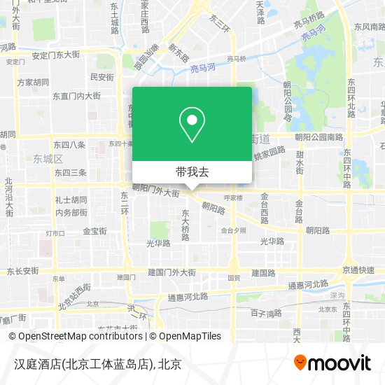 汉庭酒店(北京工体蓝岛店)地图