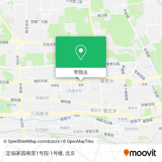 定福家园南里1号院-1号楼地图