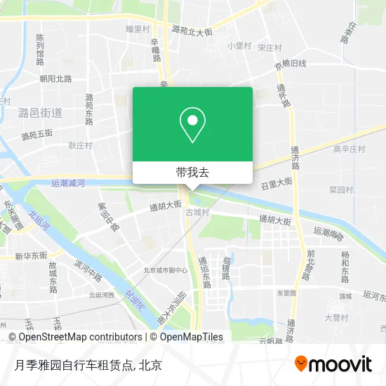 月季雅园自行车租赁点地图