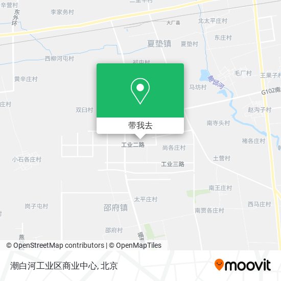 潮白河工业区商业中心地图