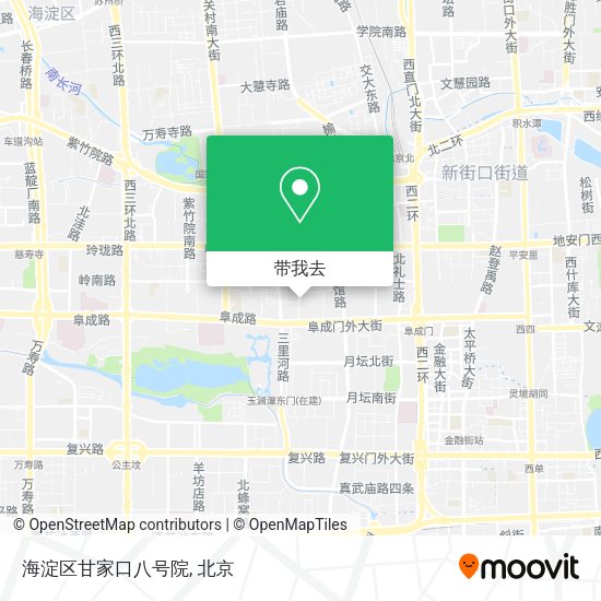 海淀区甘家口八号院地图