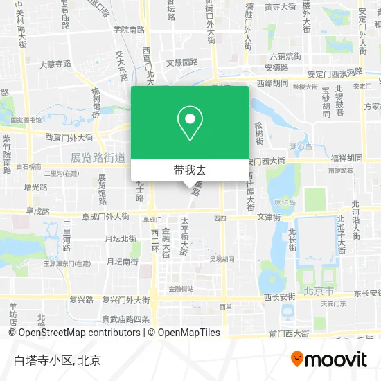 白塔寺小区地图