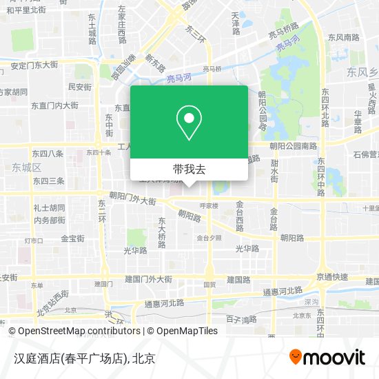 汉庭酒店(春平广场店)地图