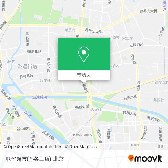联华超市(孙各庄店)地图