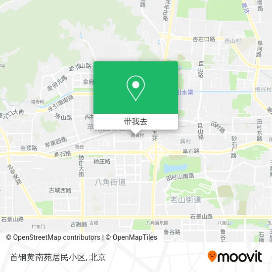 首钢黄南苑居民小区地图