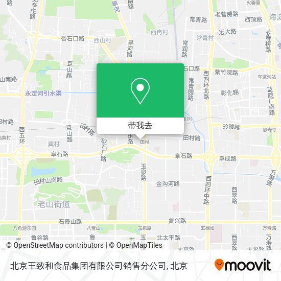 北京王致和食品集团有限公司销售分公司地图
