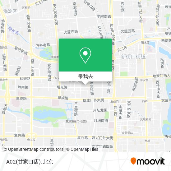 A02(甘家口店)地图