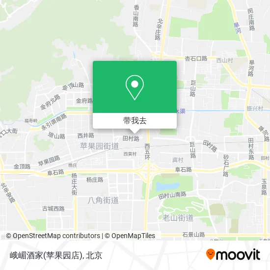 峨嵋酒家(苹果园店)地图