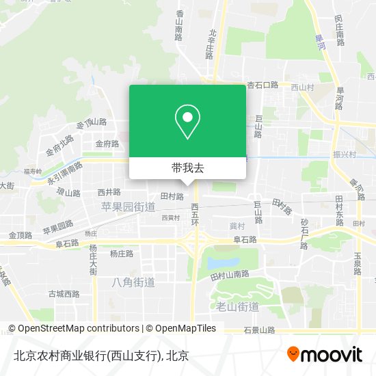 北京农村商业银行(西山支行)地图