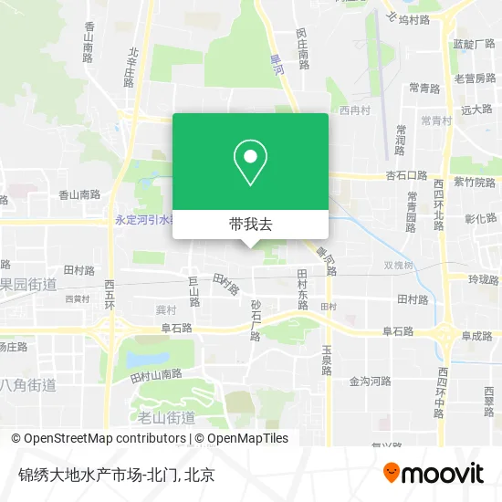 锦绣大地水产市场-北门地图