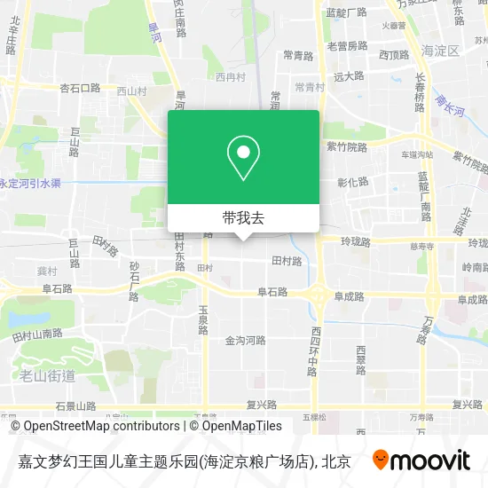 嘉文梦幻王国儿童主题乐园(海淀京粮广场店)地图