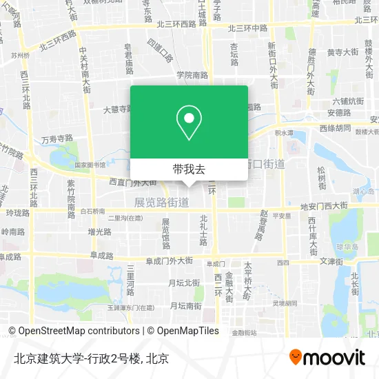 北京建筑大学-行政2号楼地图