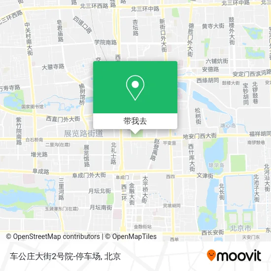 车公庄大街2号院-停车场地图