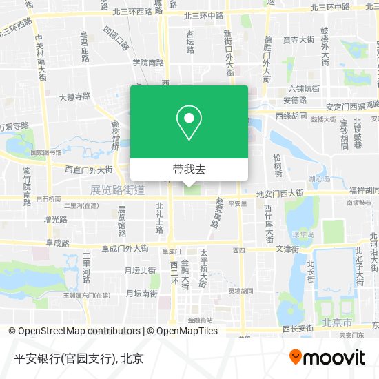 平安银行(官园支行)地图