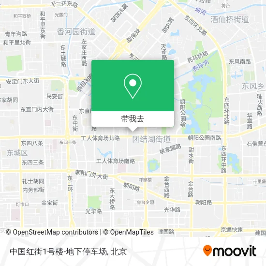 中国红街1号楼-地下停车场地图