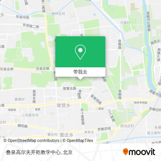叠泉高尔夫开乾教学中心地图