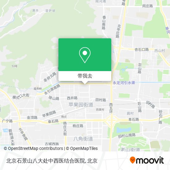 北京石景山八大处中西医结合医院地图