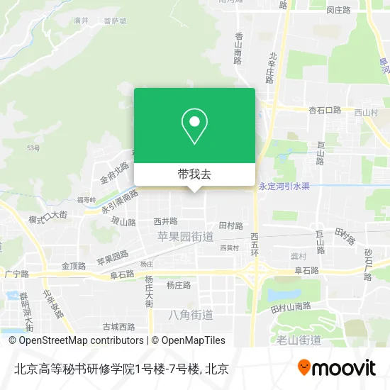 北京高等秘书研修学院1号楼-7号楼地图