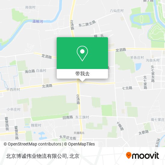 北京博诚伟业物流有限公司地图