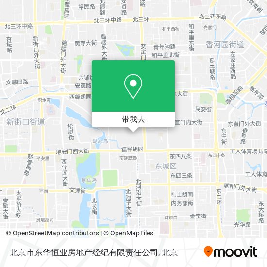 北京市东华恒业房地产经纪有限责任公司地图