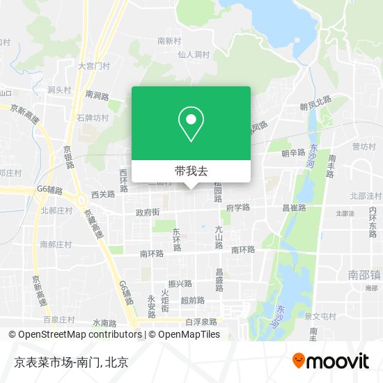 京表菜市场-南门地图