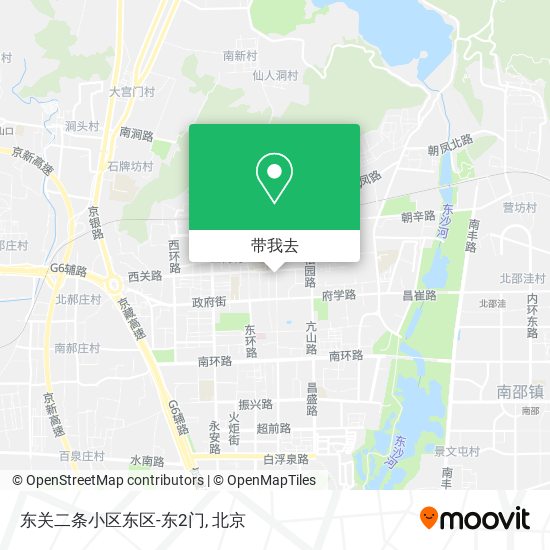 东关二条小区东区-东2门地图
