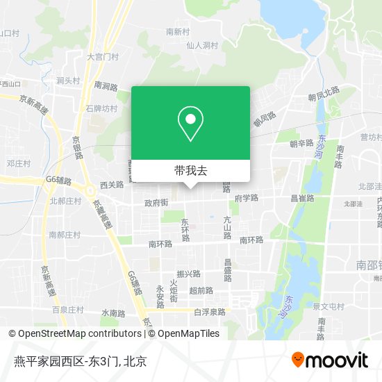 燕平家园西区-东3门地图