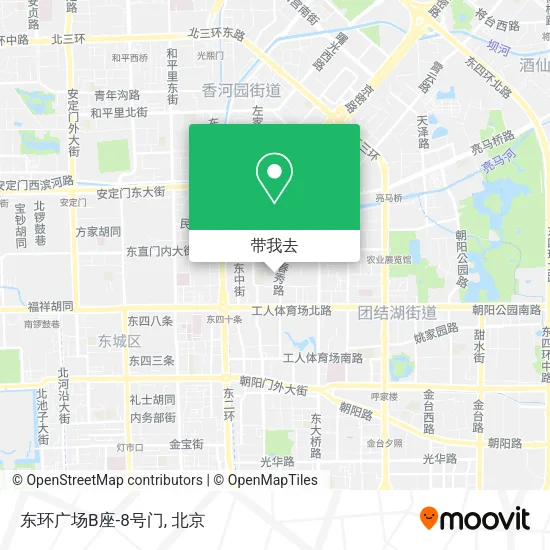 东环广场B座-8号门地图